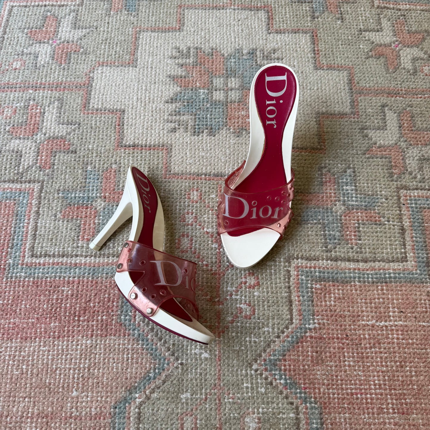 S/S2004 Galliano Dior Jelly Mules - US 7.5