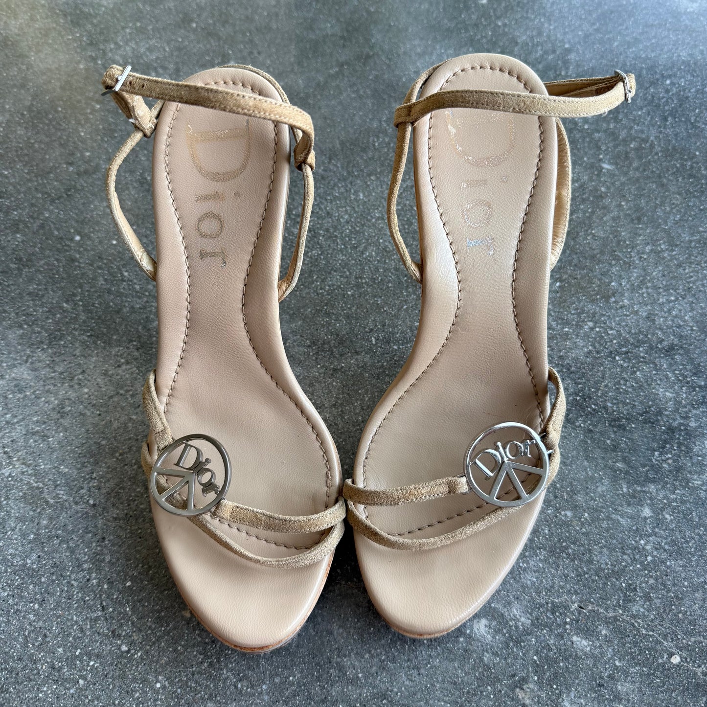 S/S2006 Galliano Dior Peace + Love Wedges - US 6.5