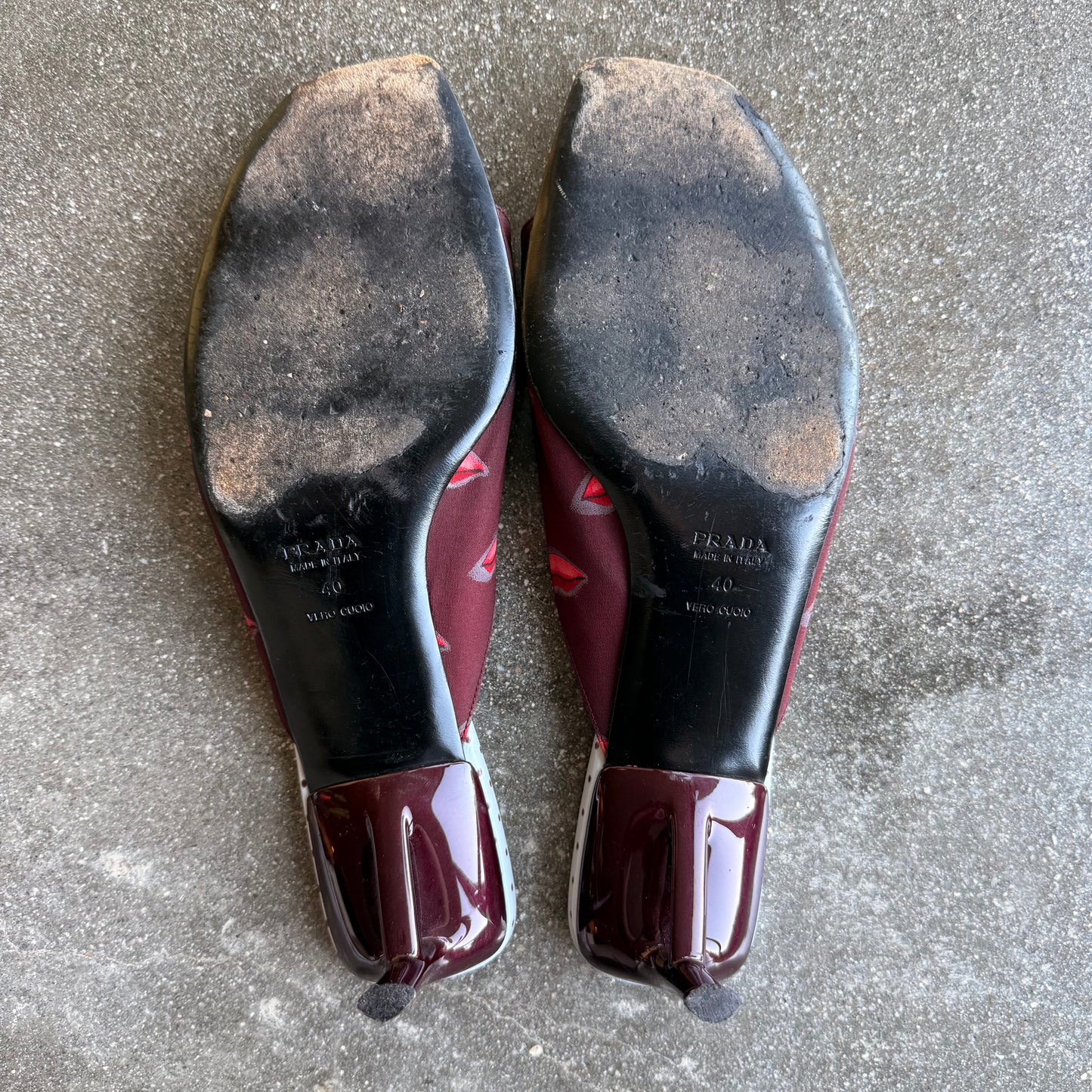 S/S2000 Prada Kiss Mules - US 9.5