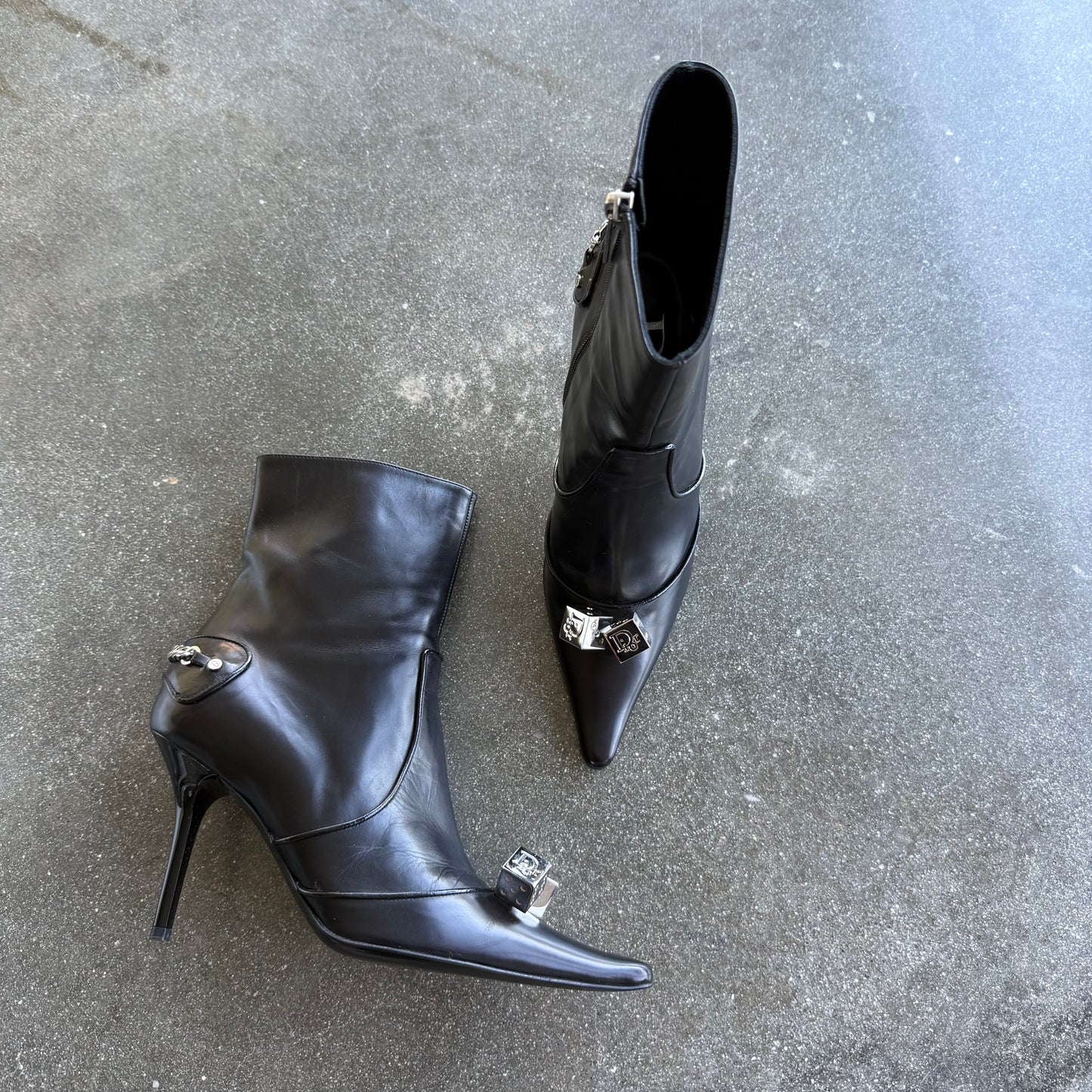 F/W2004 Galliano Dior Dice Boots - US 6.5