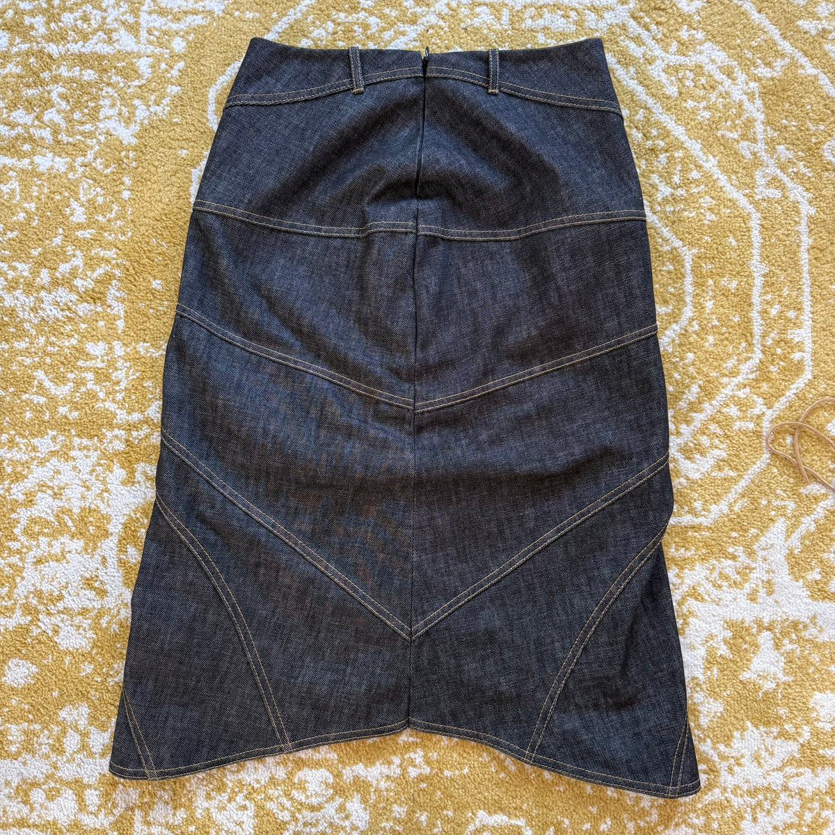 F/W2002 Dolce & Gabbana Butterfly Denim Skirt and Vest - US XS/2
