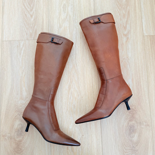 F/W2000 Tom Ford Gucci Cognac Boots - US 7