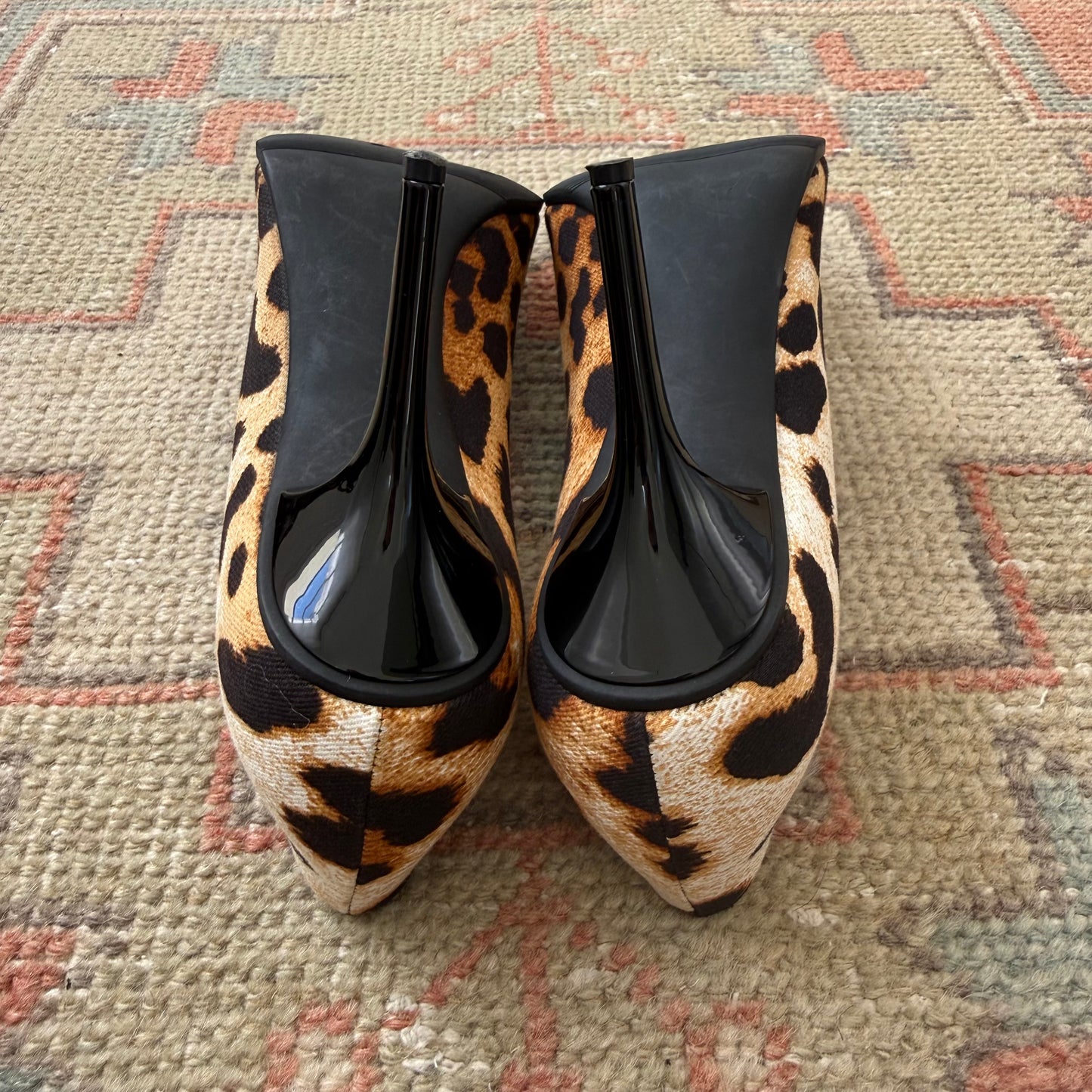 F/W2004 Galliano Dior “I Love Dior” Leopard Pumps - US 7
