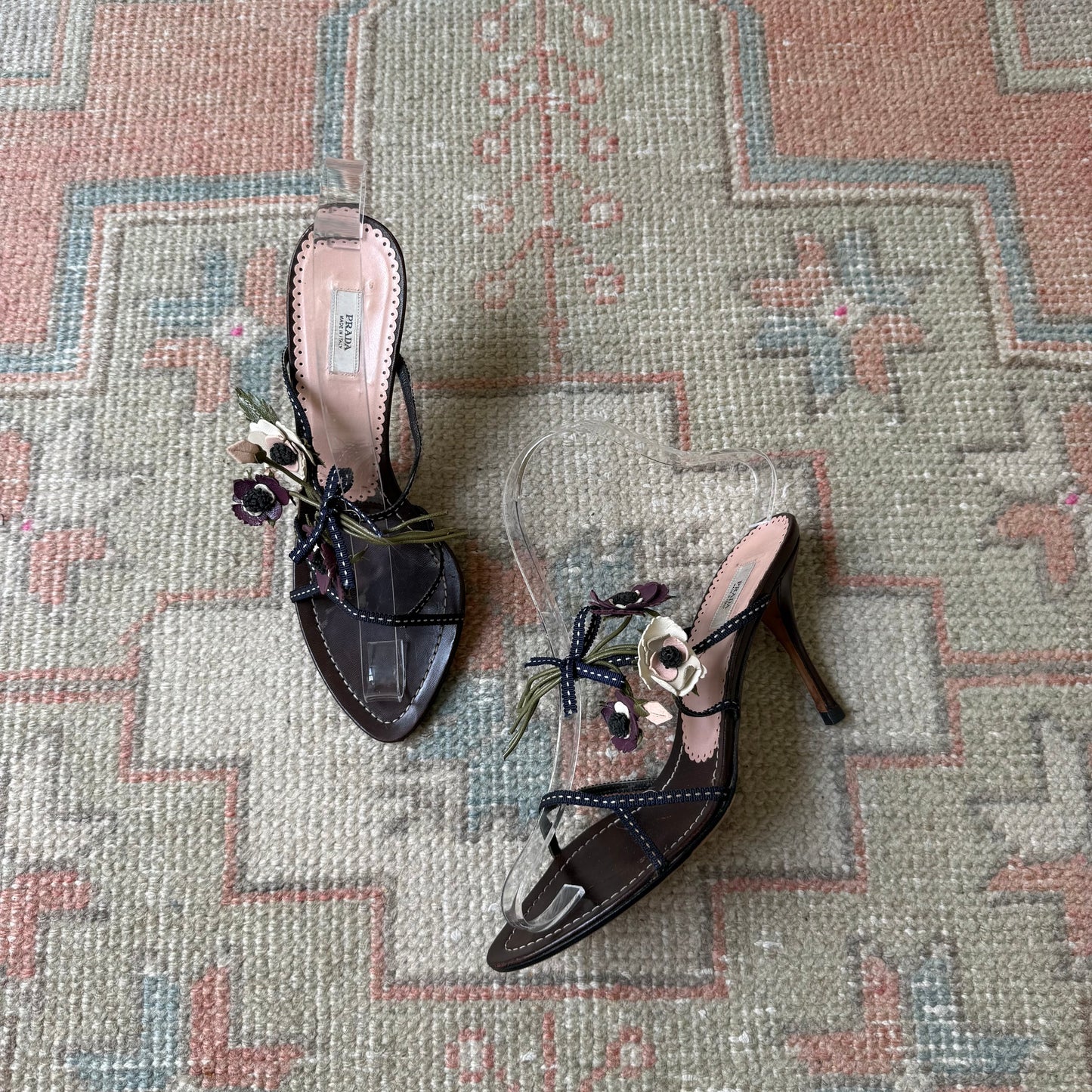 S/S2002 Prada Bouquet Sandals - US 6