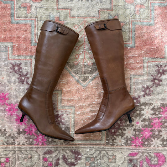 F/W2000 Tom Ford Gucci Cognac Boots - US 7