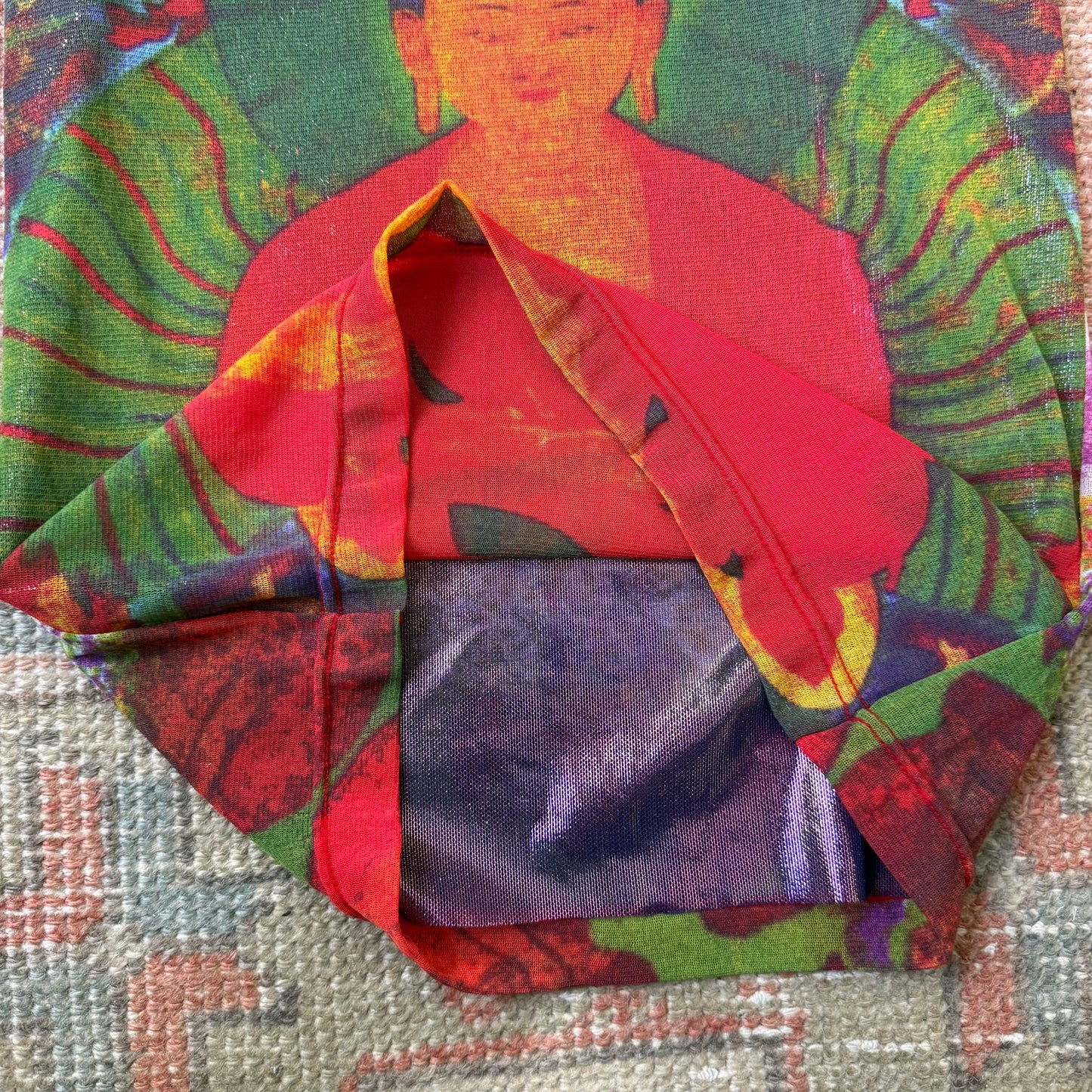 2002 Vivienne Tam Metallic Buddha Top