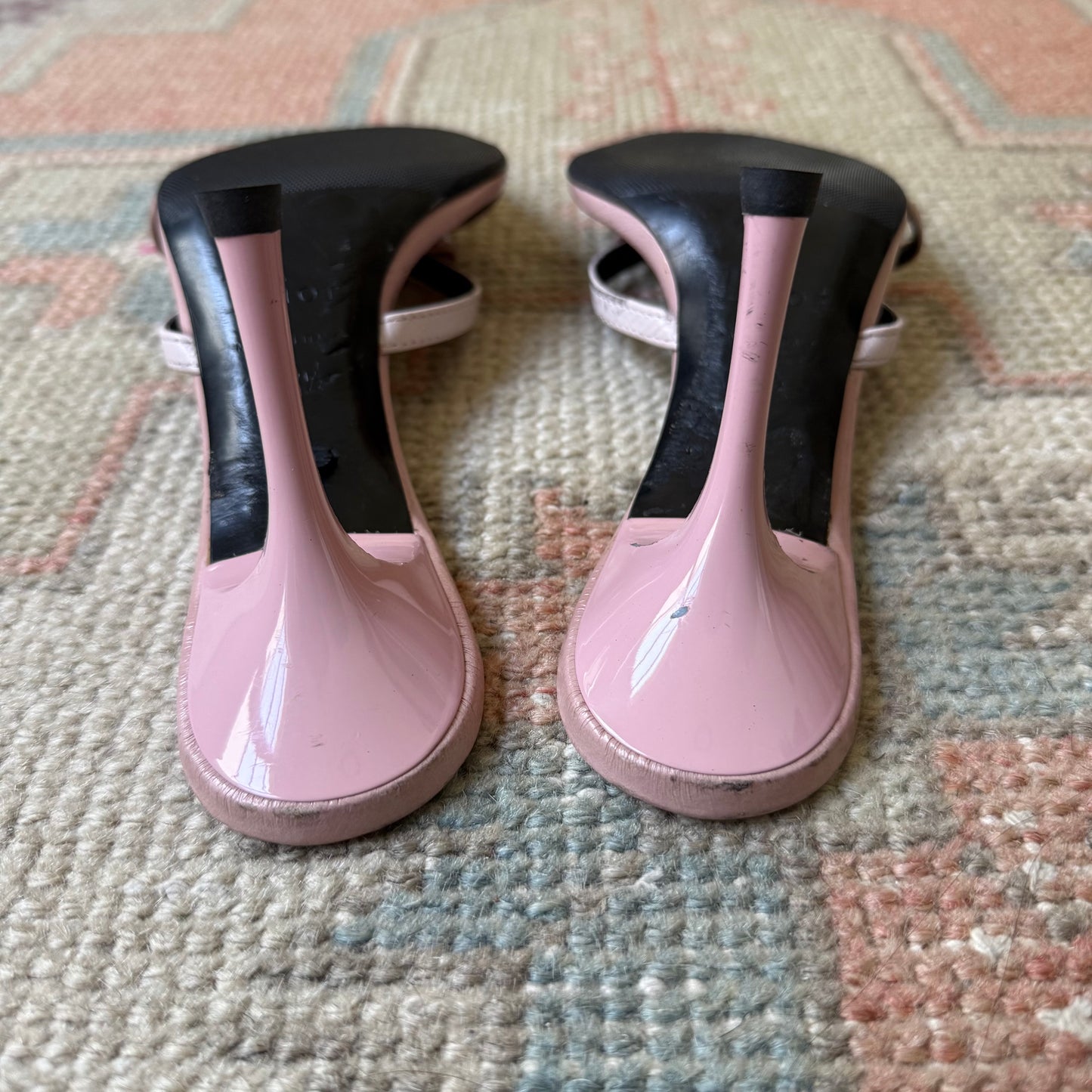 S/S2005 Galliano Dior Pink Bow Mules - US 7.5