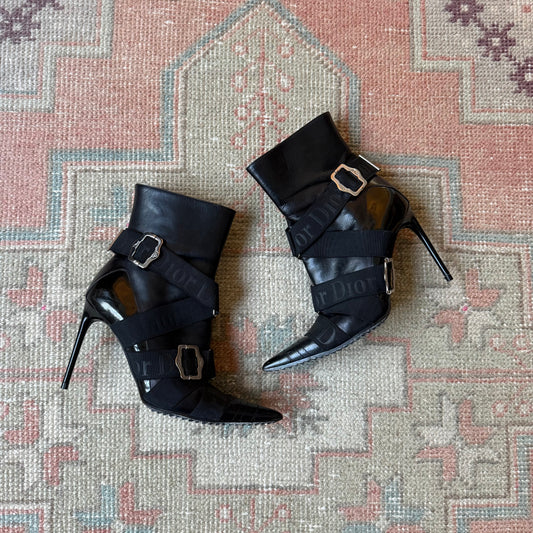 F/W2004 Galliano Dior Bondage Boots - US 6.5-7
