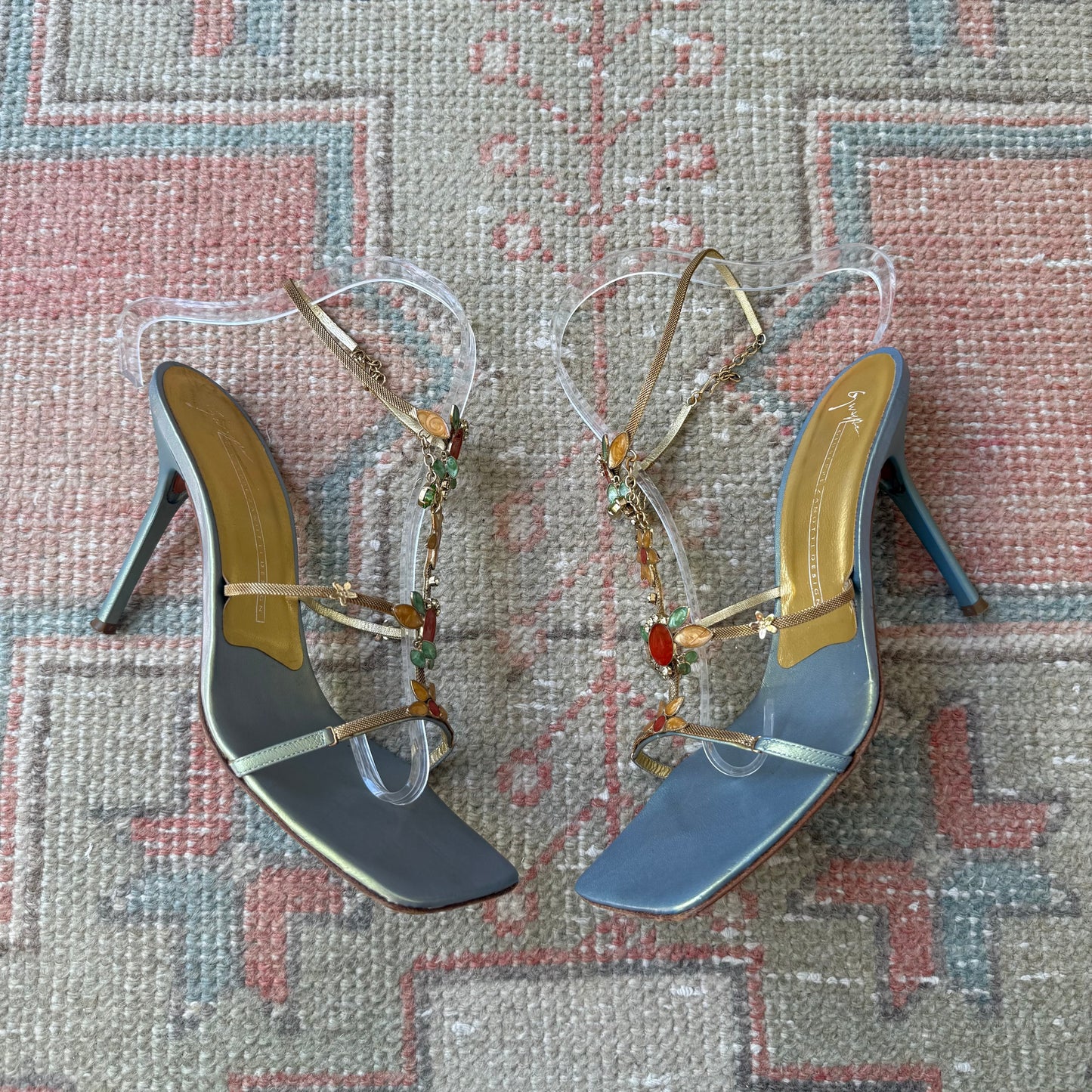 00s Giuseppe Zanotti Iridescent Beaded Heels - US 6.5-7