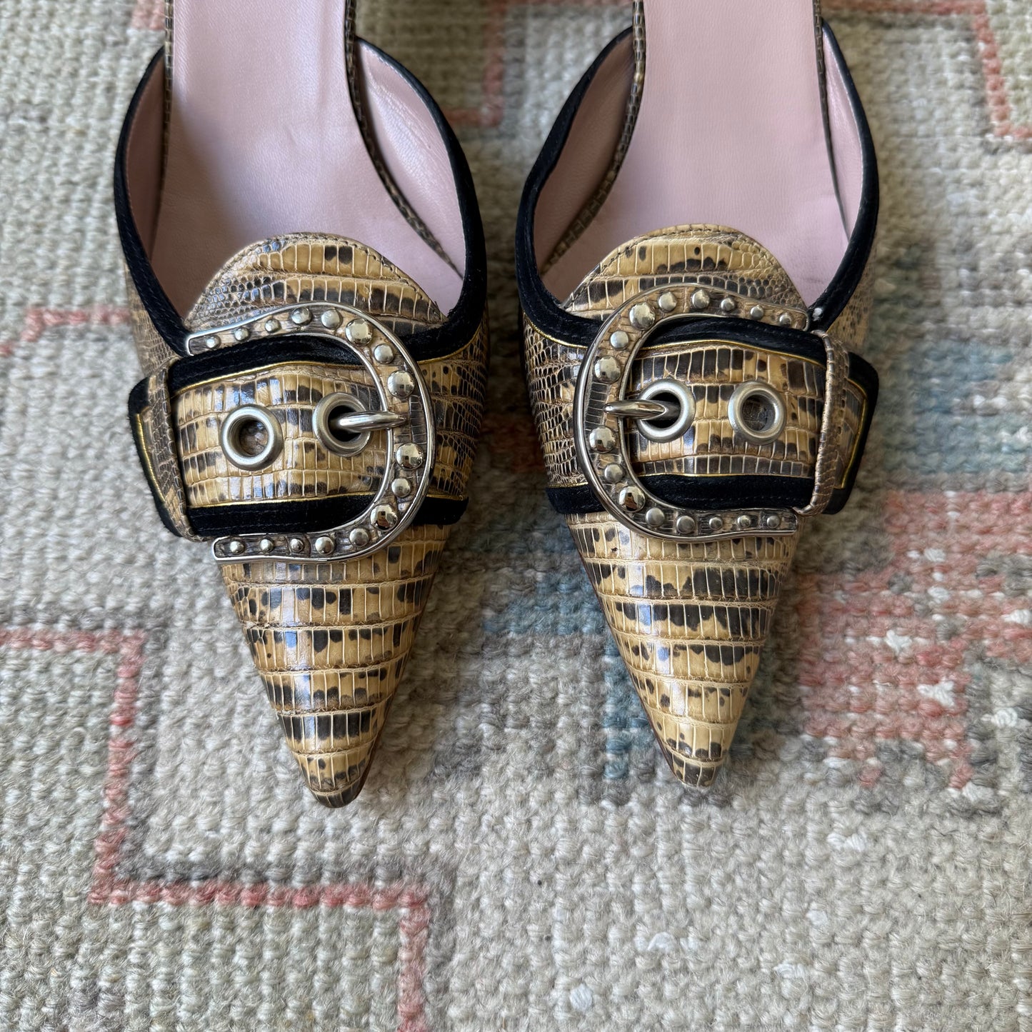 F/W2003 Prada Buckle D’Orsay Pumps - US 10