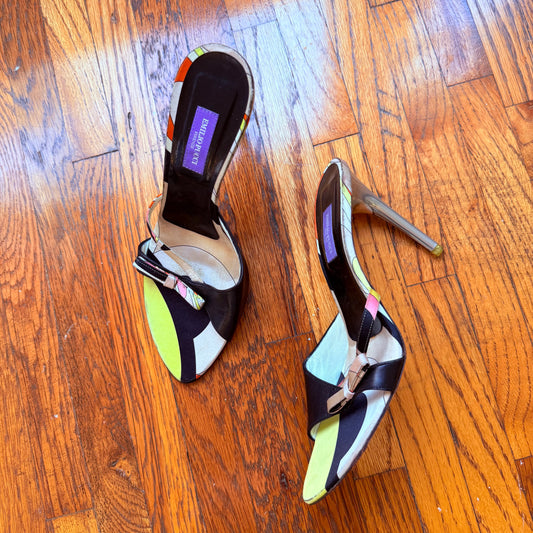 00s Pucci Rhinestone Bow Sandals - US 7.5