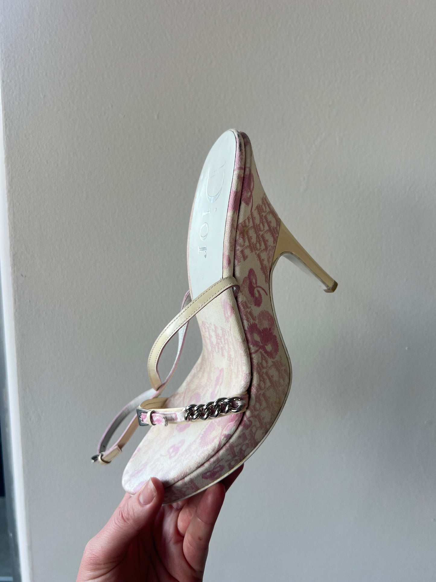 SS04 Galliano Dior Cherry Blossom Heels - US 8