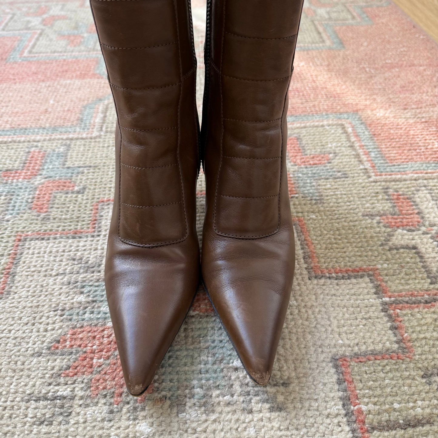 F/W2000 Tom Ford Gucci Cognac Boots - US 5