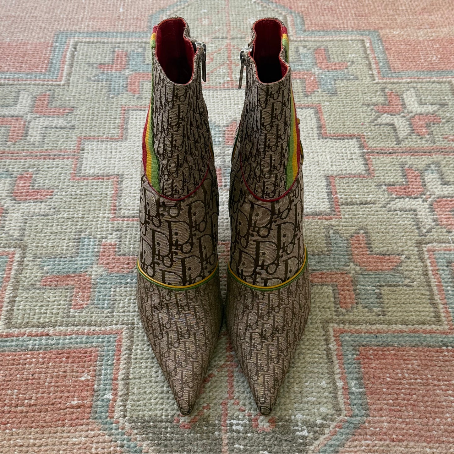 F/W2004 Galliano Dior Rasta Ankle Boots - US 11.5-12