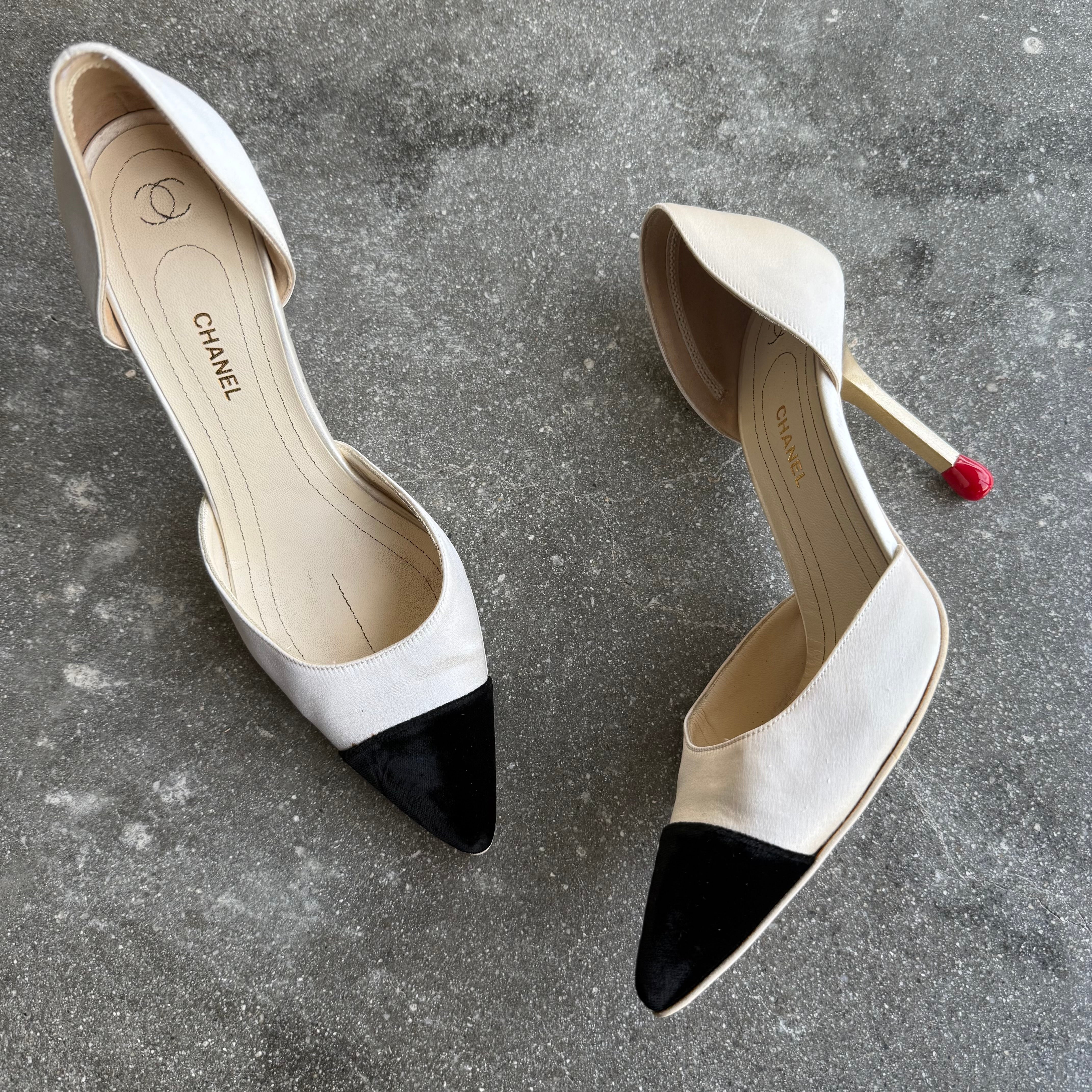 Vintage Chanel Matchstick Pumps - US 8 – Wish You Love Vintage