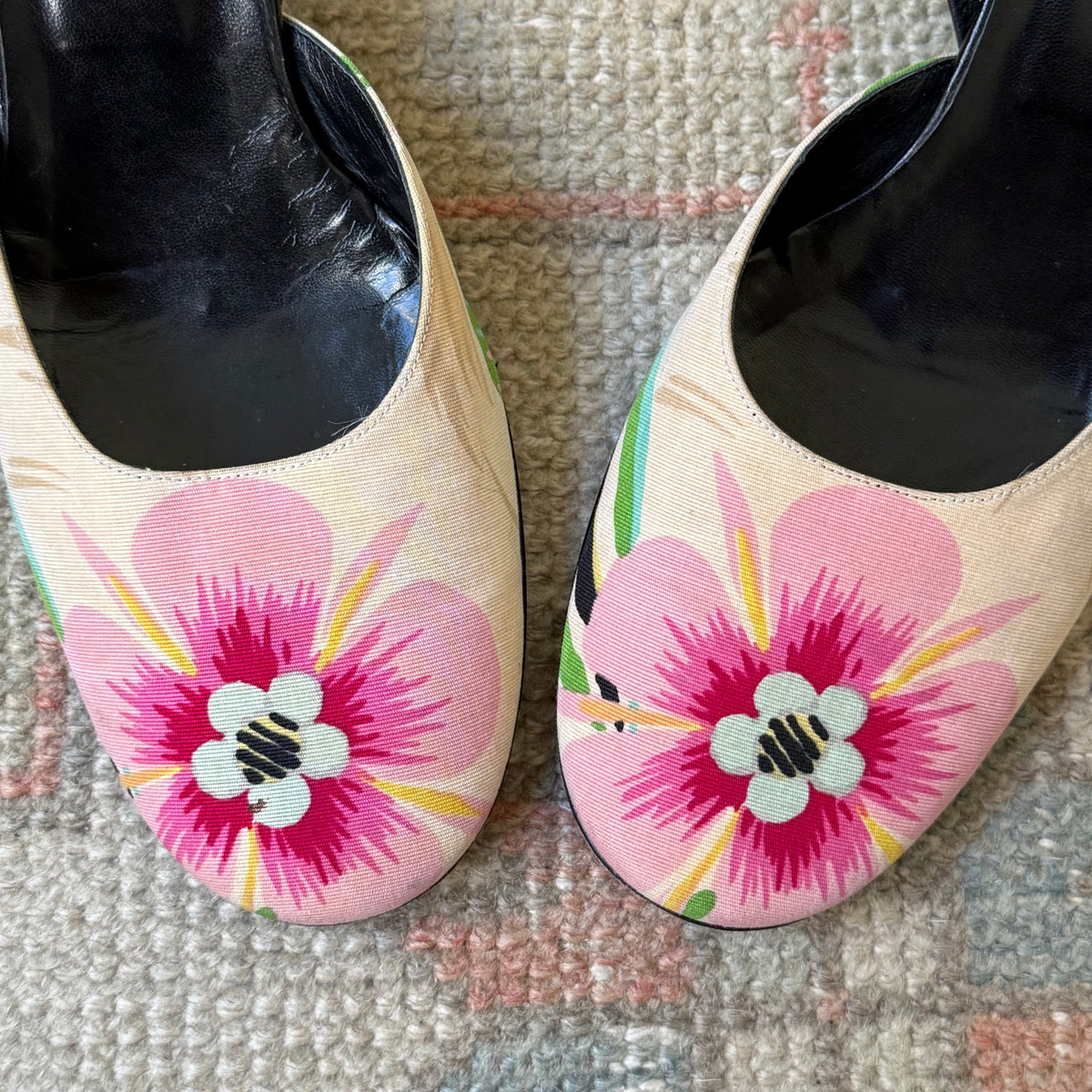 S/S1999 Tom Ford Gucci Floral Slingbacks - US 7