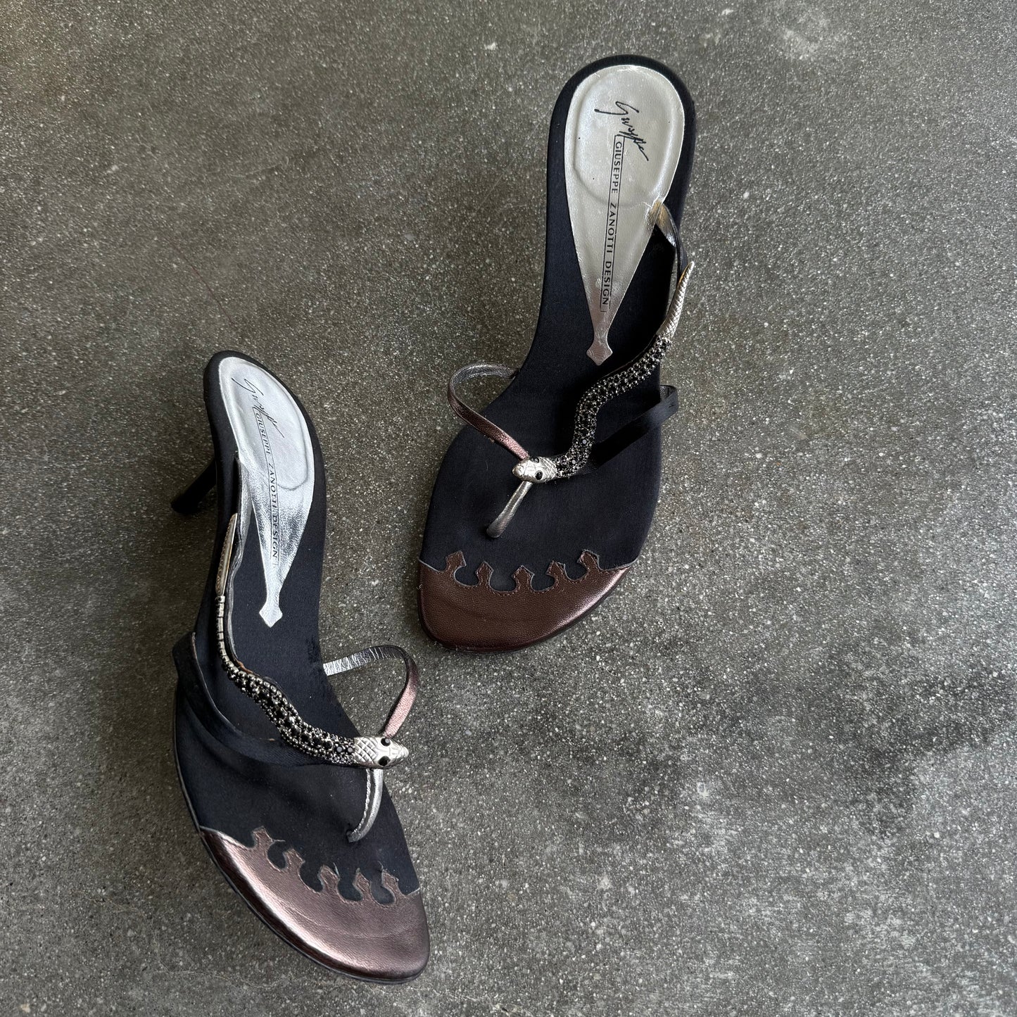00s Giuseppe Zanotti Snake Sandals - US 6.5