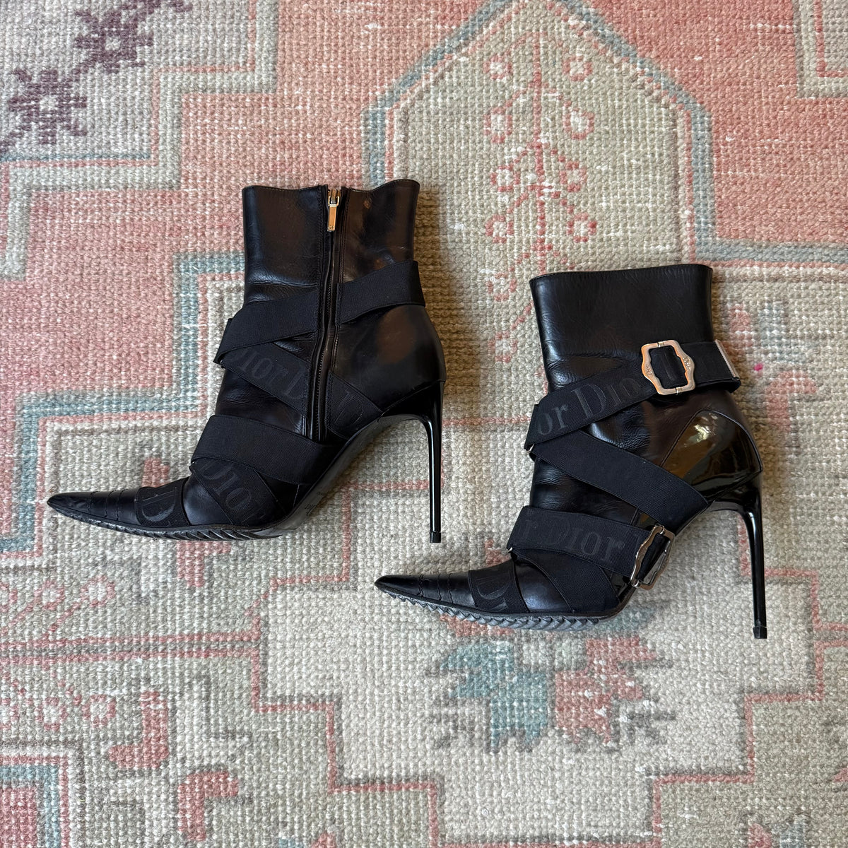 F/W2004 Galliano Dior Bondage Boots - US 6.5-7