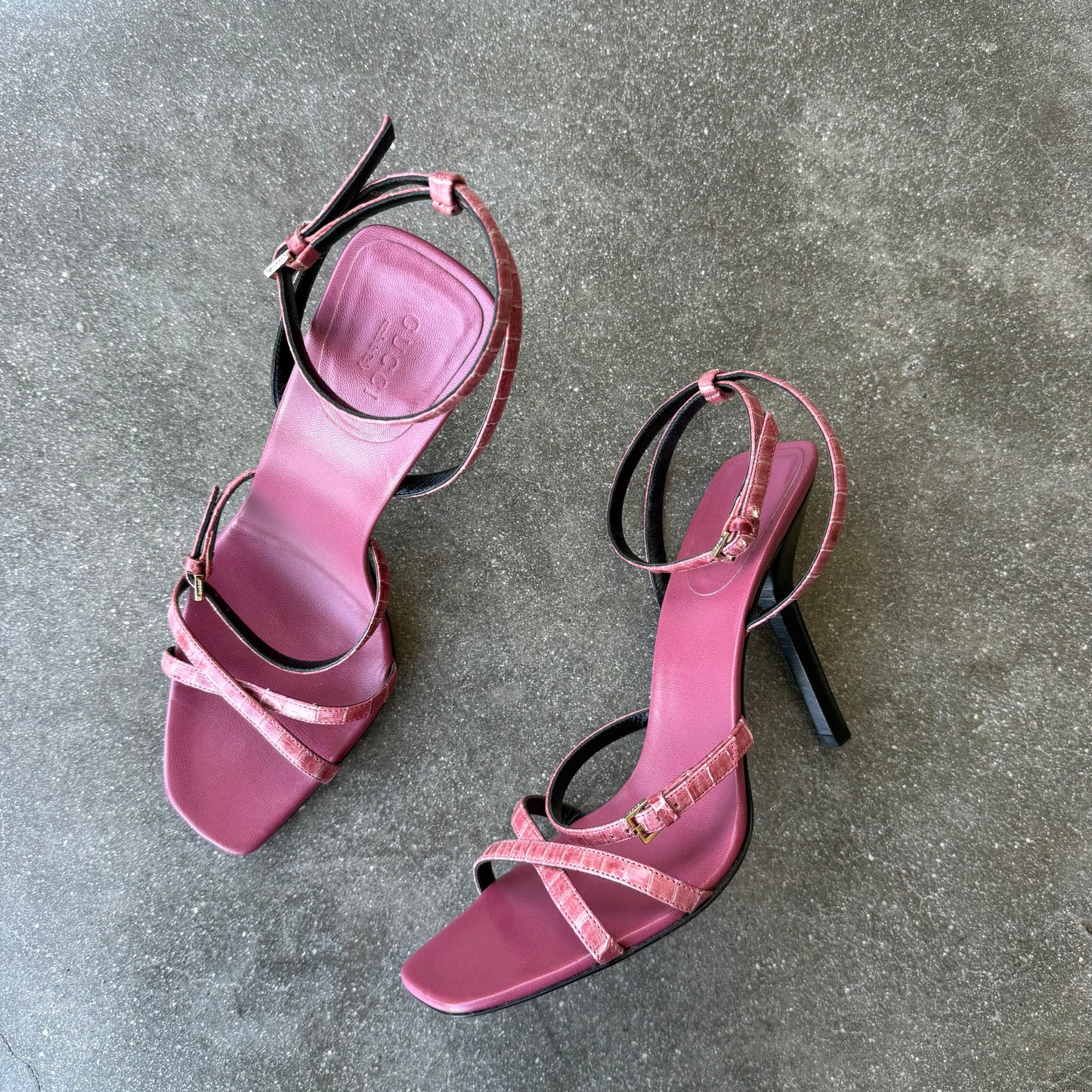 Pink Leather Gucci Tom Ford Sandals - US 8