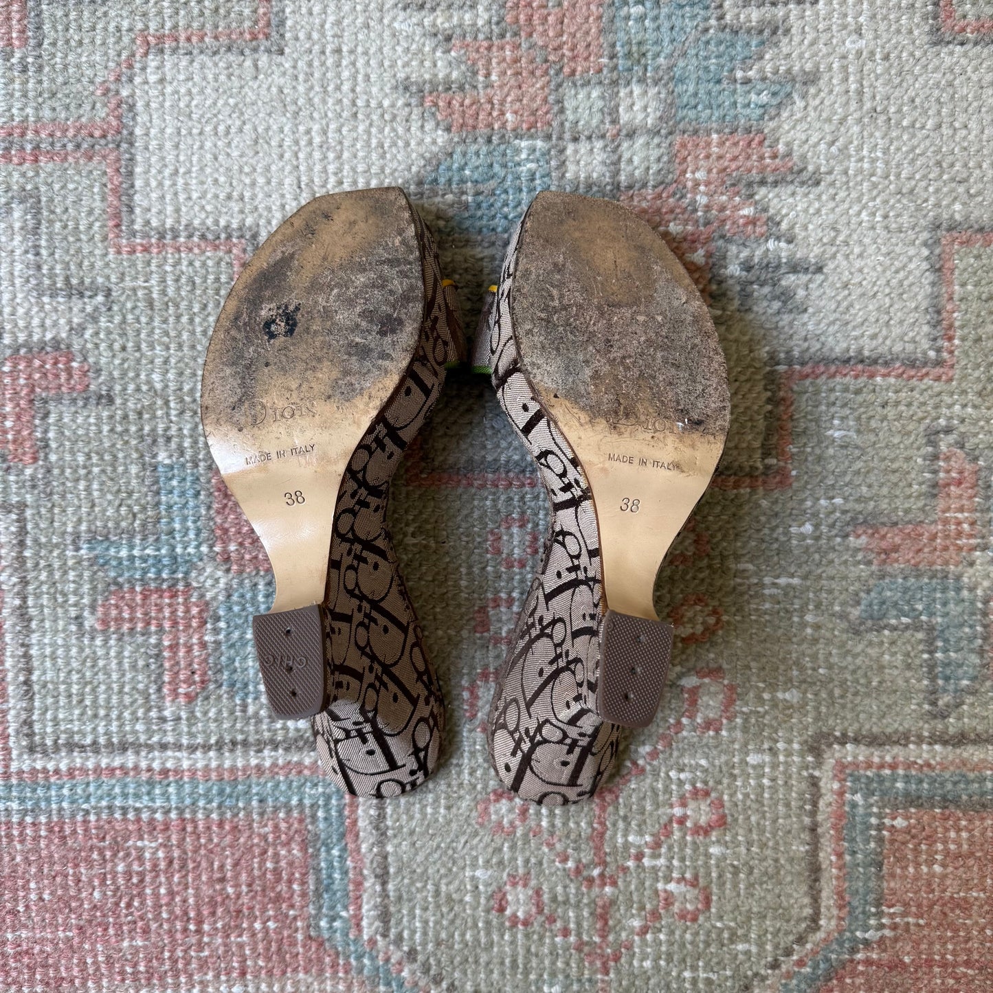 F/W2004 Galliano Dior Rasta Wedges - US 7.5