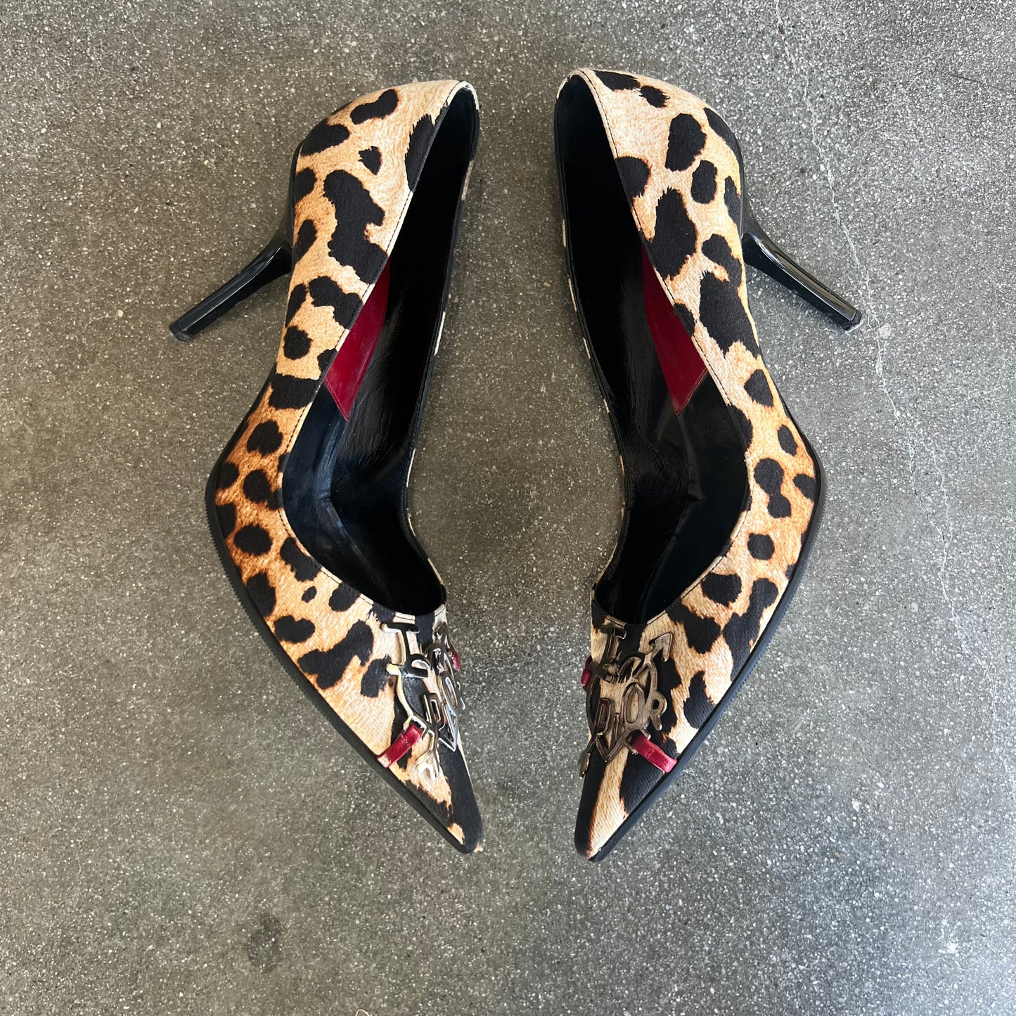 FW04 Galliano “I Love Dior” Leopard Heels - US 8