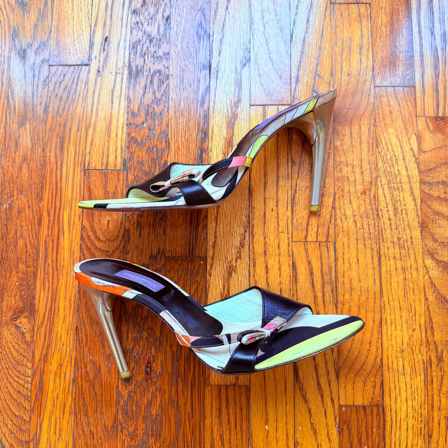 00s Pucci Rhinestone Bow Sandals - US 7.5