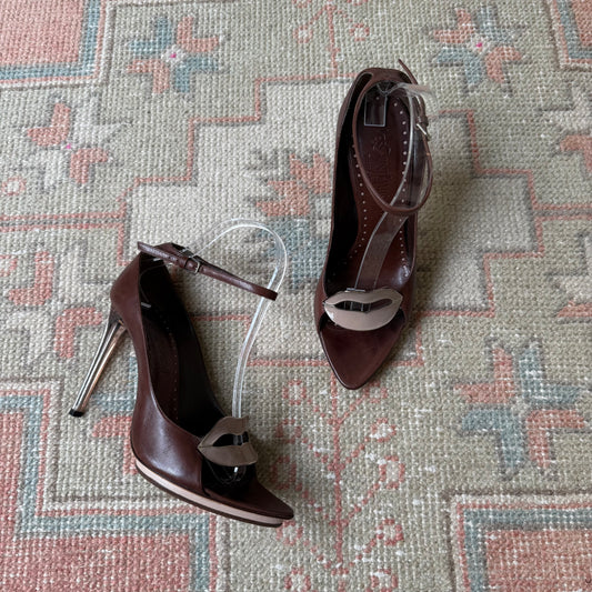 Tom Ford Yves Saint Laurent S/S2003 Dali Lip Heels - US 7.5