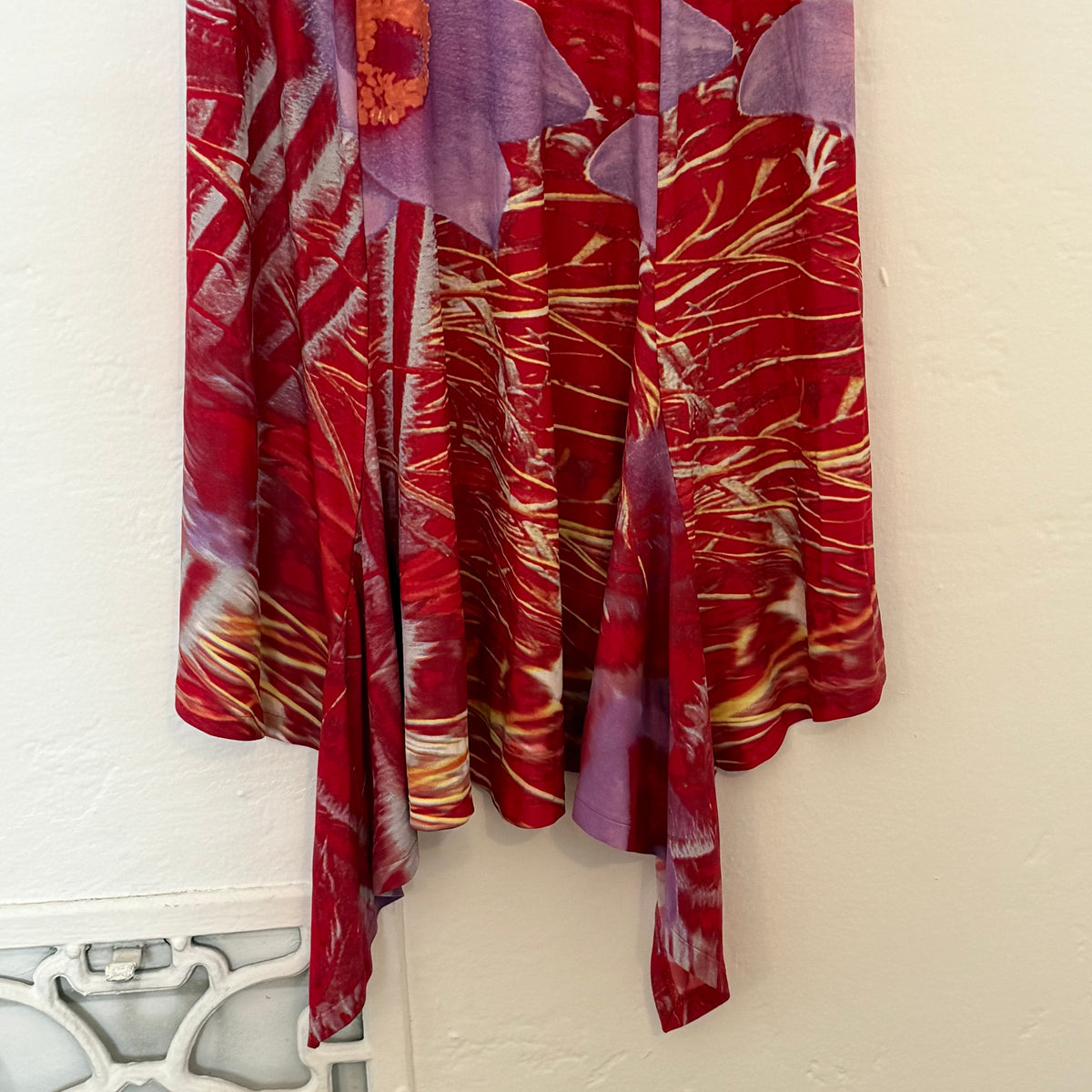 S/S2000 Roberto Cavalli Floral Ruffle Dress - US S-L