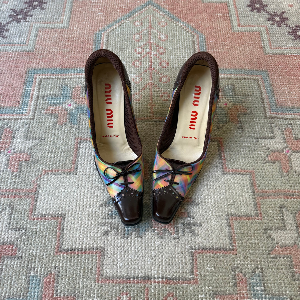 F/W1999 miu miu Holographic Pumps - US 7.5-8