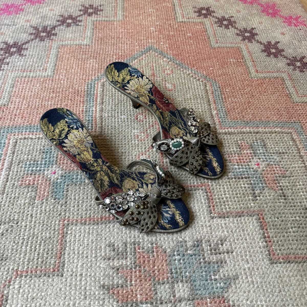 Y2K Giuseppe Zanotti Jeweled Mules - US 8