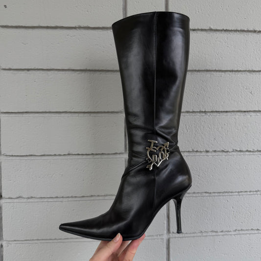 FW04 Galliano I Love Dior Boots - US 7