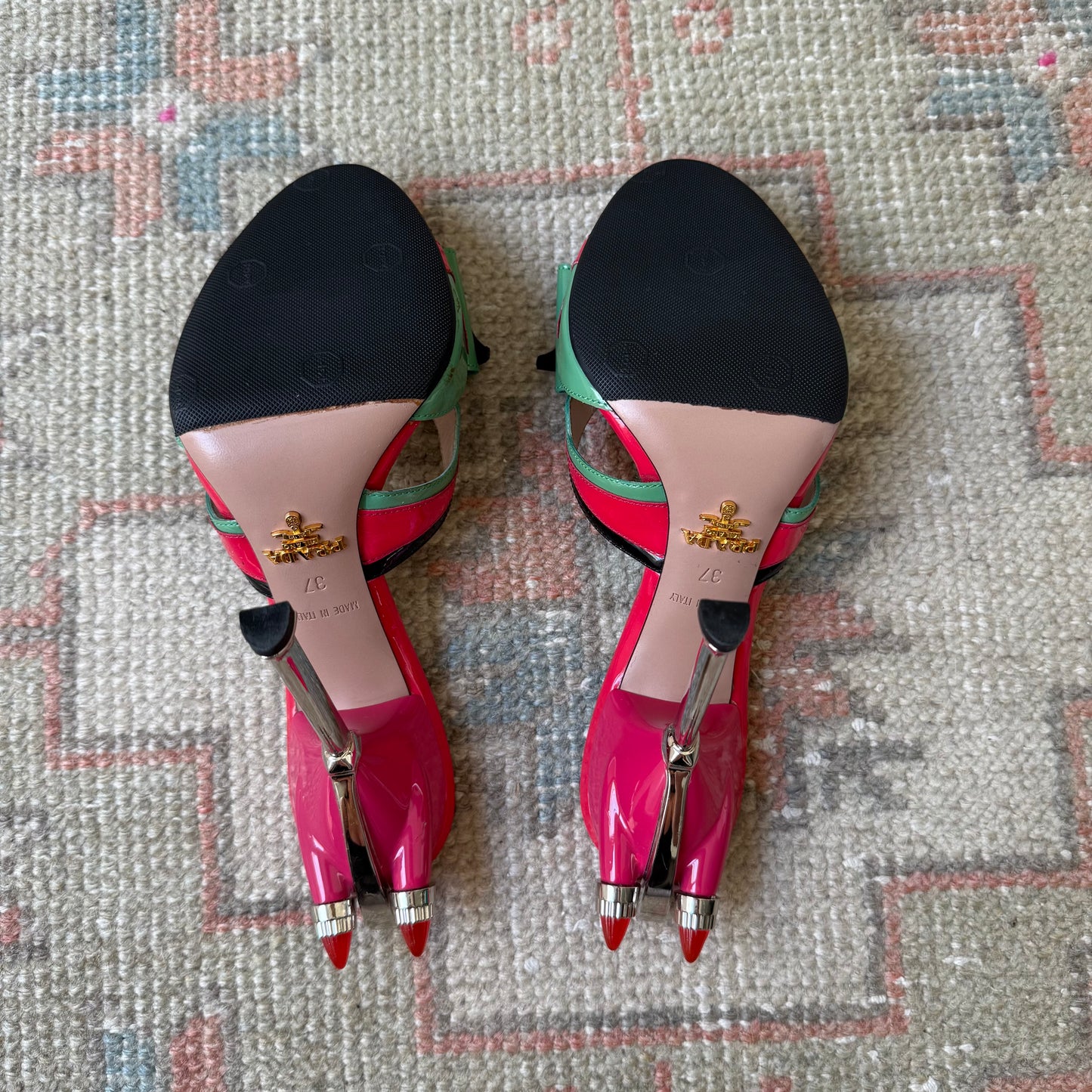 S/S2012 Prada Hot Rod Mules - US 6.5