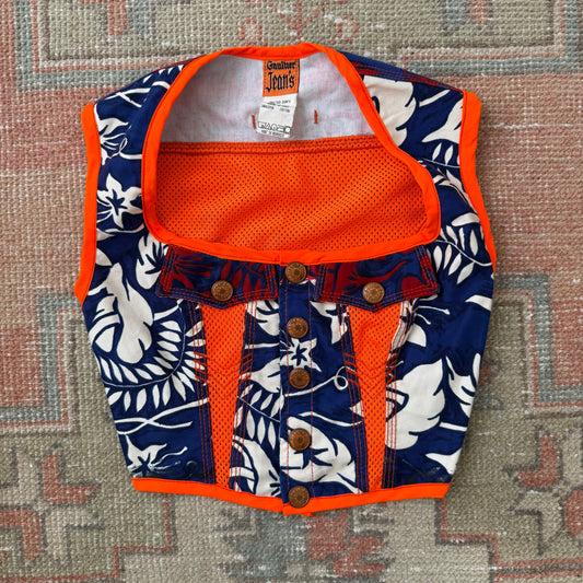 Gaultier Jeans Tropical Corset Top