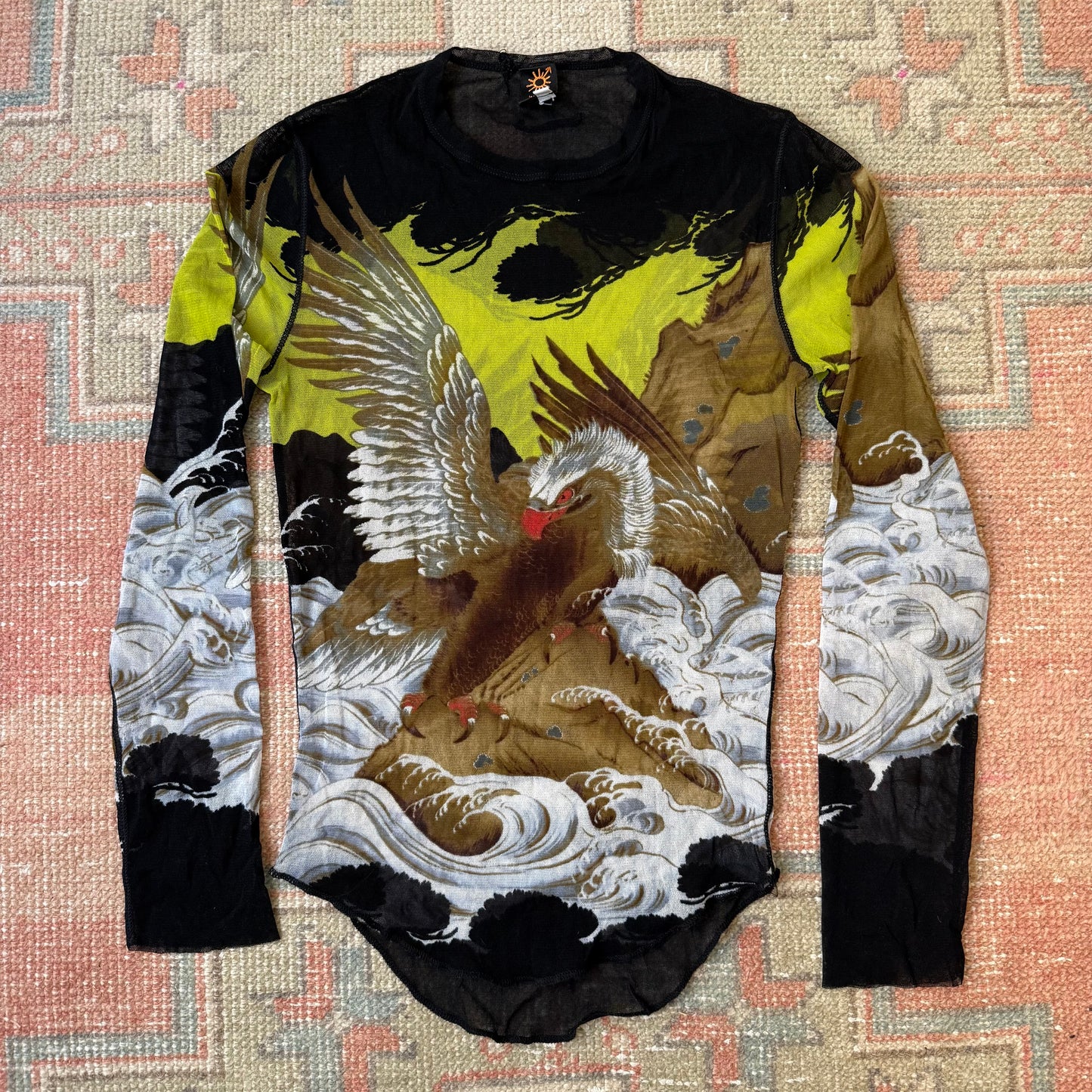 Fall 1999 Jean Paul Gaultier Eagle Mesh Top - S-L