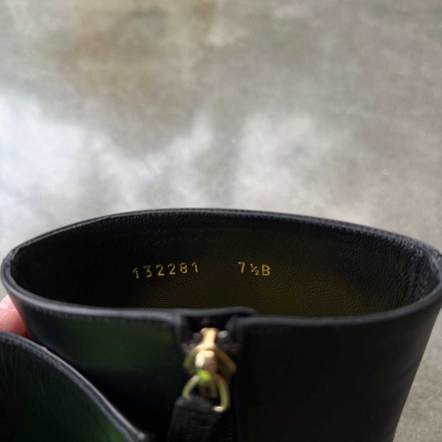 Tom Ford Gucci Black Leather “G” Boots - US 7