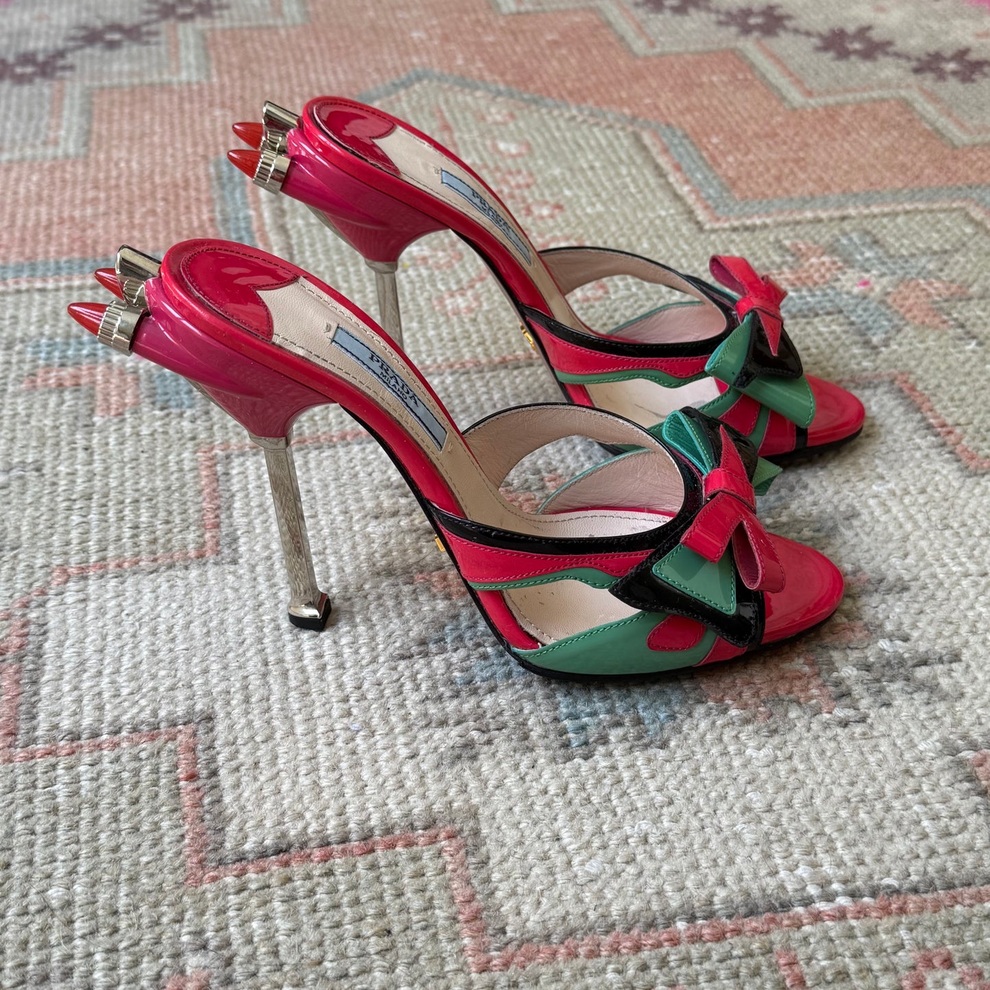 S/S2012 Prada Hot Rod Mules - US 6.5