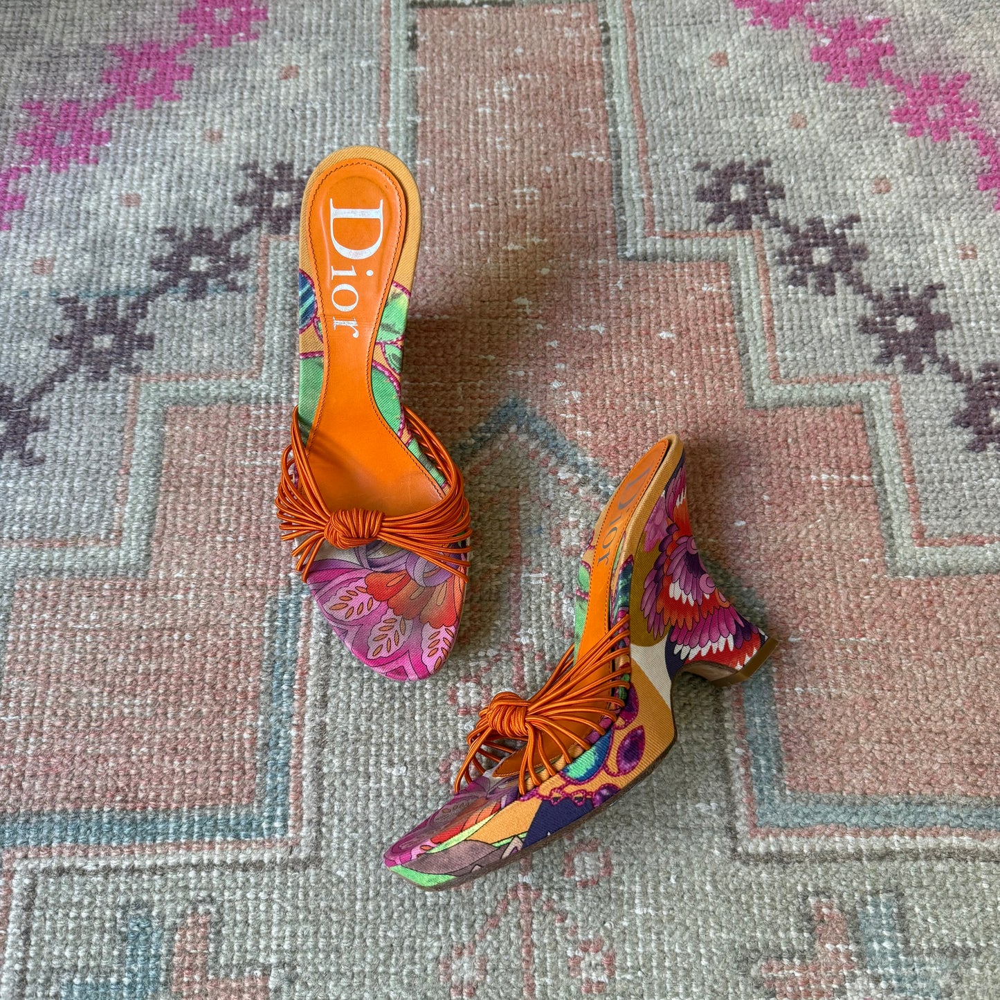 S/S2003 Galliano Dior Tropical Wedge - US 7-7.5