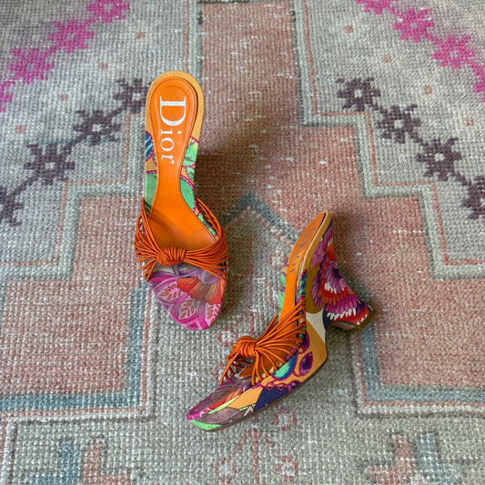 S/S2003 Galliano Dior Tropical Wedge - US 7-7.5