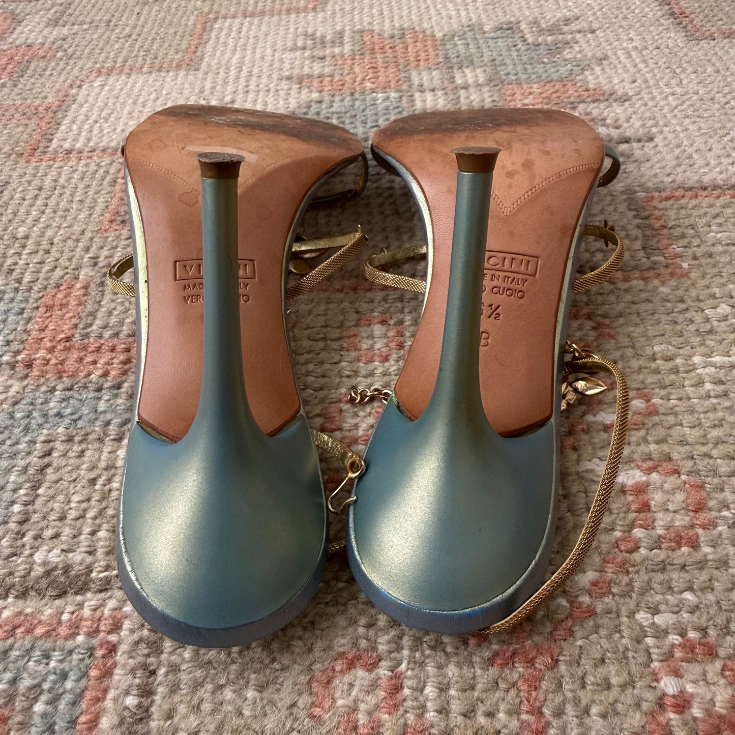 00s Giuseppe Zanotti Iridescent Beaded Heels - US 6.5-7