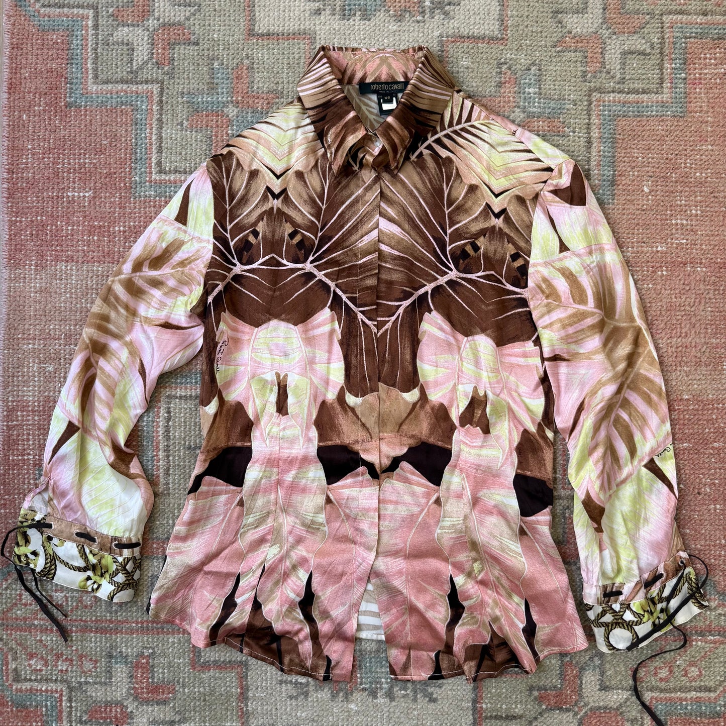 S/S2004 Roberto Cavalli Silk Skirt Set