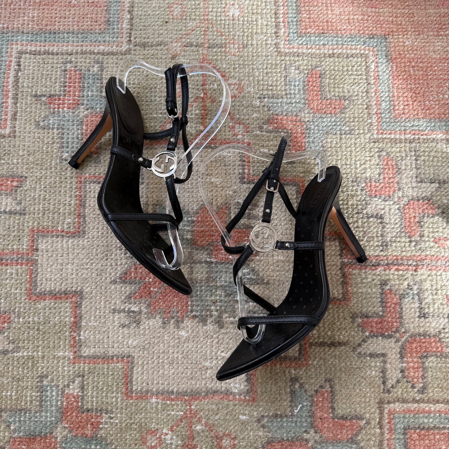 Tom Ford Gucci F/W2002 Perforated Leather Sandals - US 7.5