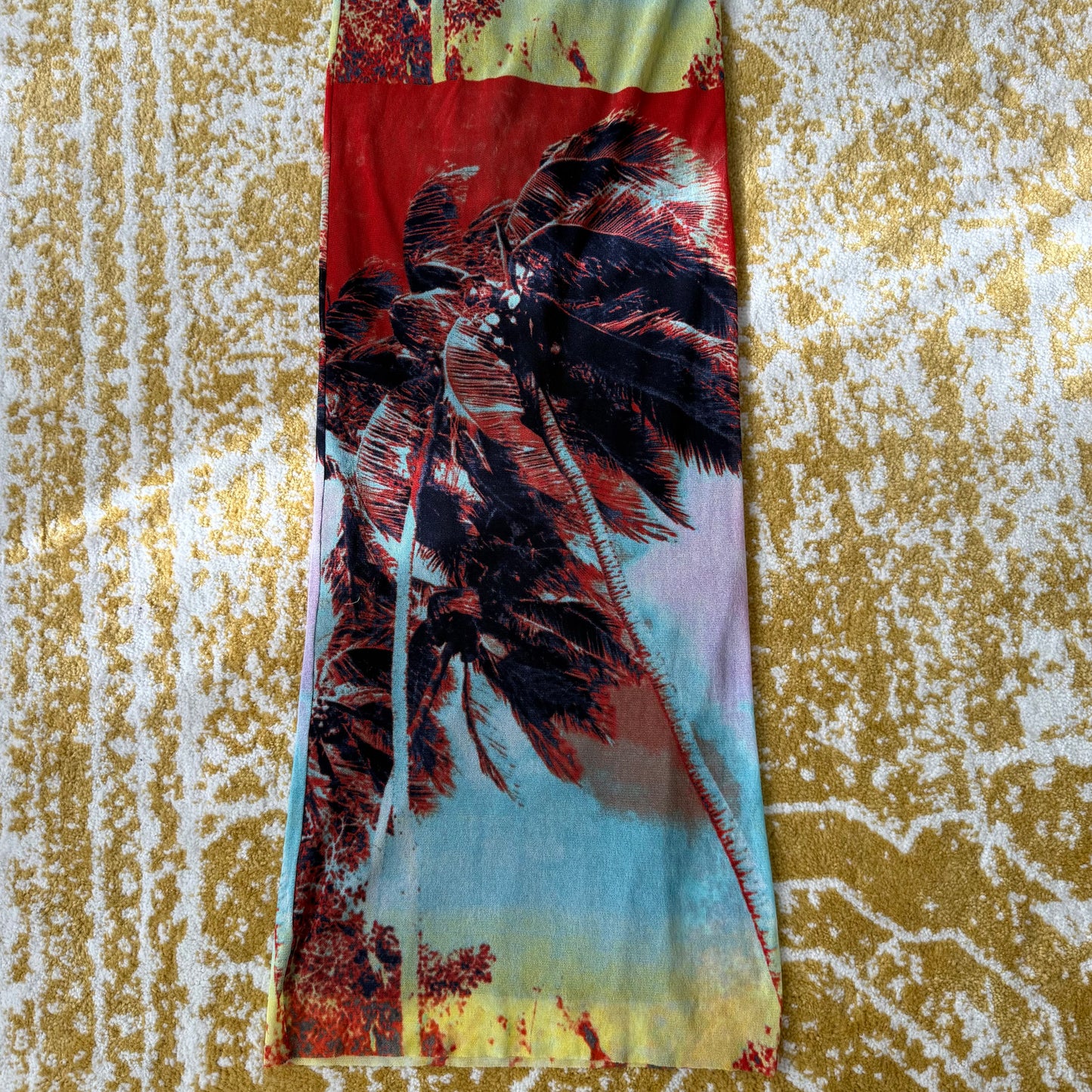 S/S1999 Jean Paul Gaultier Windy Palms Tube Dress