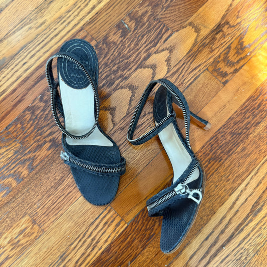 S/S2001 Galliano Dior Python Zipper Sandals - US 6.5