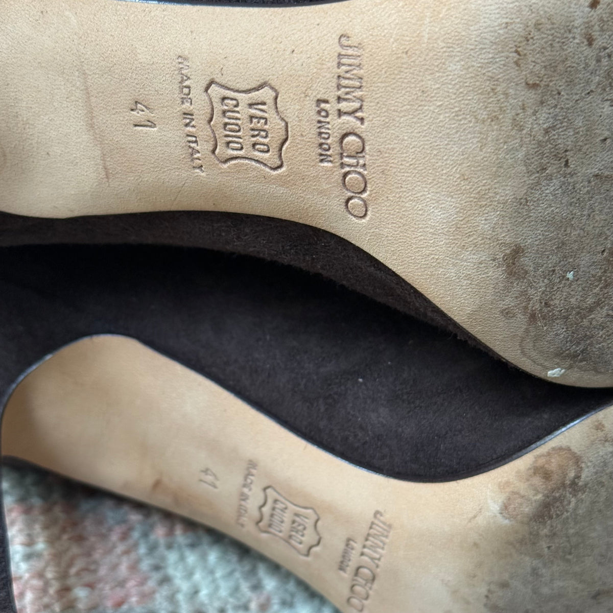 Y2K Jimmy Choo Brown Stretch Suede Boots - US 10.5