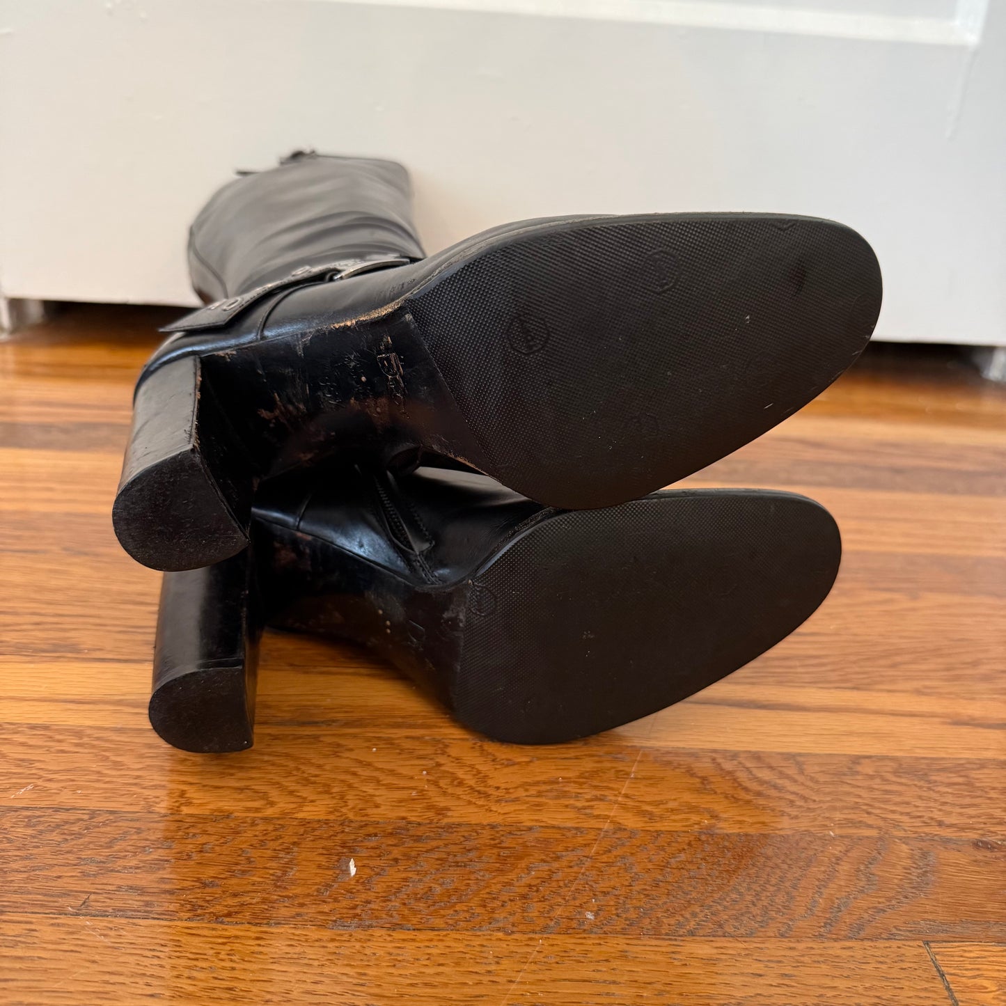 S/S2003 Galliano Dior Black Leather Boots - US 6