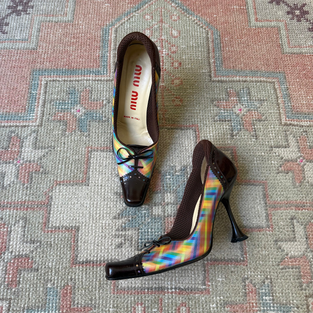 F/W1999 miu miu Holographic Pumps - US 7.5-8