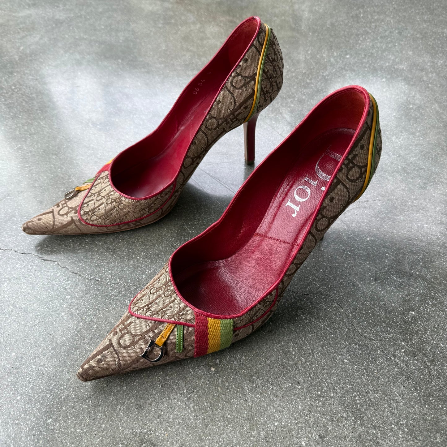 FW04 John Galliano Christian Dior Rasta Pumps - US 7.5