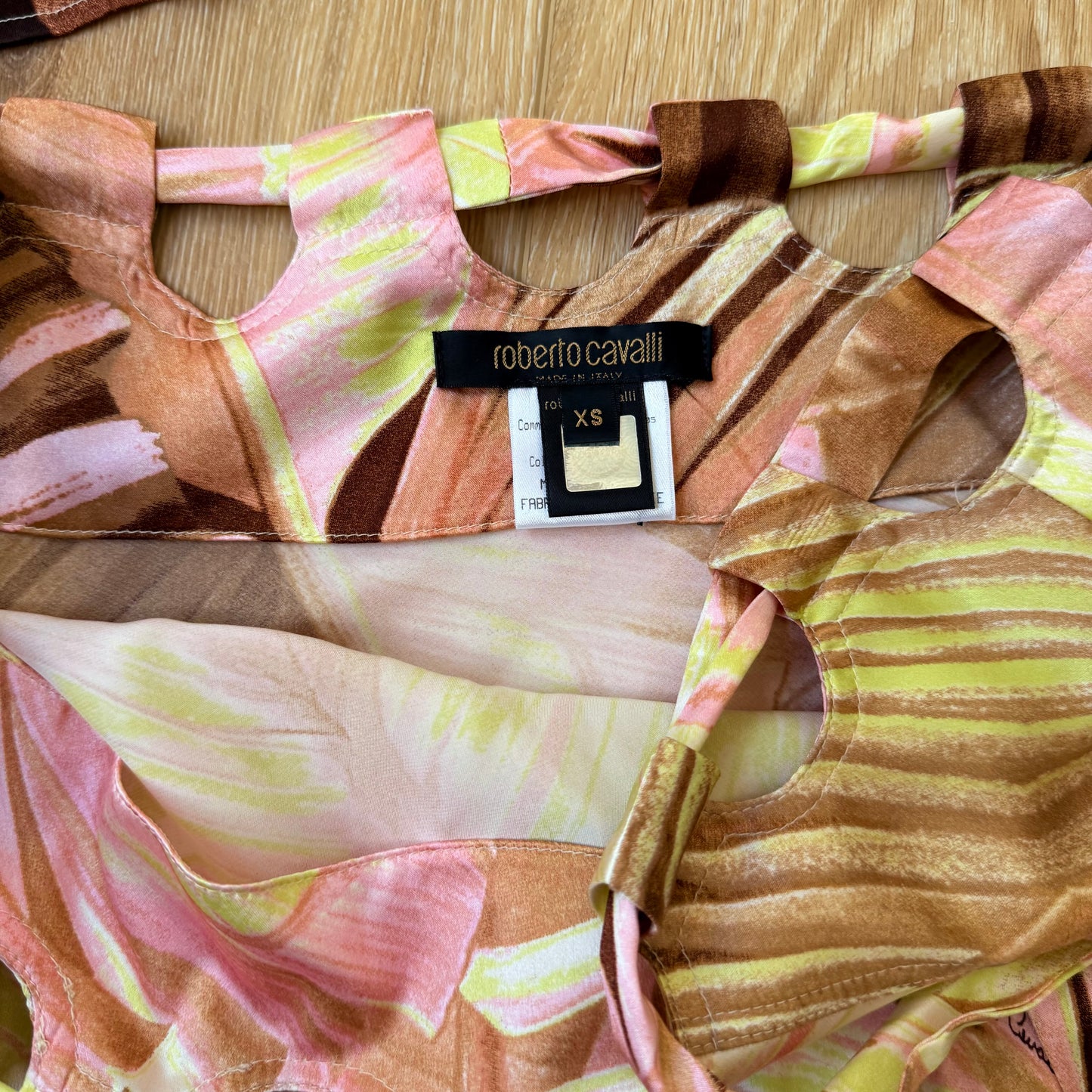 S/S2004 Roberto Cavalli Silk Skirt Set