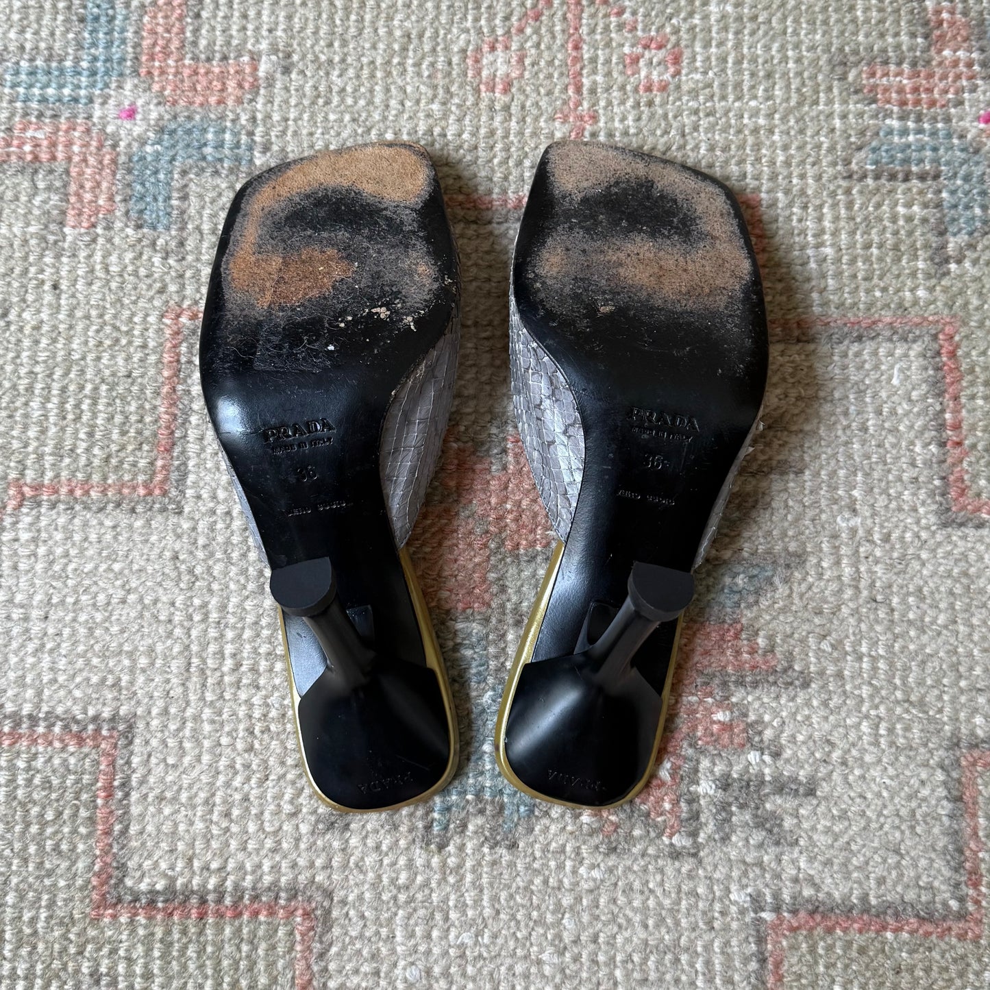 S/S2000 Prada Bow Mules - US 6.5