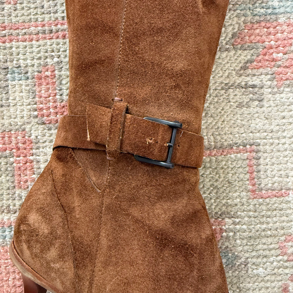 Tom Ford Gucci Tobacco Suede Buckle Boots - US 6